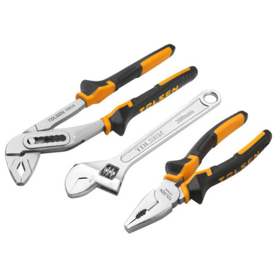 Набор инструментов Tolsen плоскогубцы 180мм, передвижные плоскогубцы 250 мм, регулируемый ключ 8" (10403) Винница - изображение 1