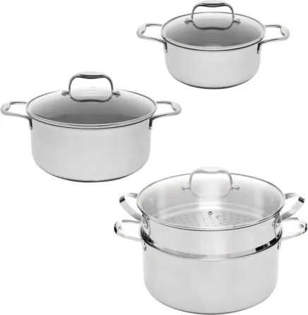 Kohersen Zestaw naczyń MASTER POT z powłoką DIAMOND BLACK CUBE Киев