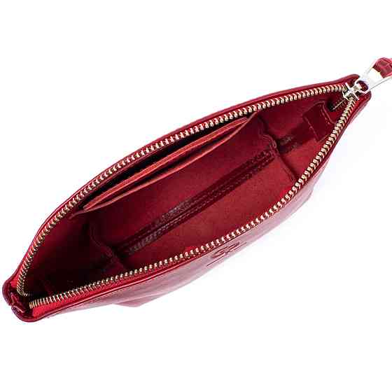 Жіноча косметичка зі шкіри Amelin GRANDE PELLE 11303 Червона Київ