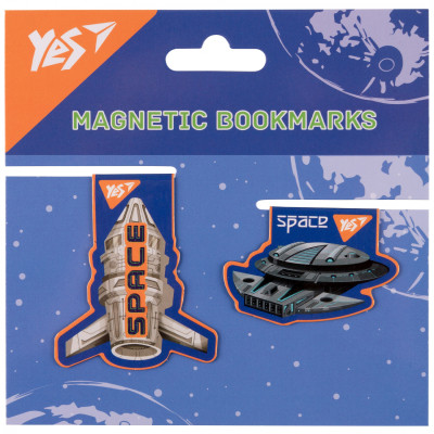 Закладки для книг Yes магнитные Ultra Space, 2шт (708117) Винница - изображение 1