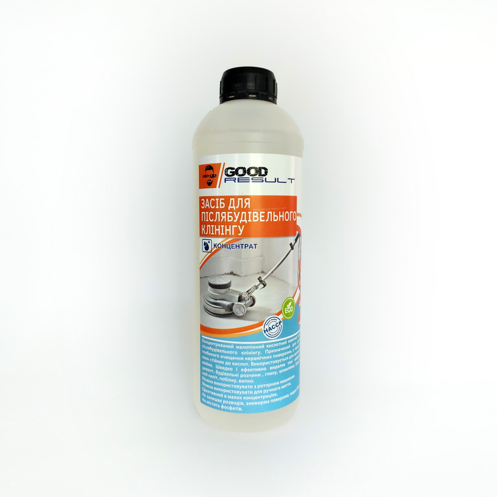 Концентрований засіб для післябудівельного клінінгу GOOD RESULT 1л Павлоград - фото 3