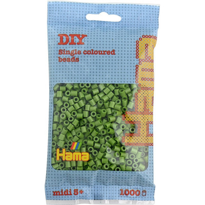 Набор для творчества Hama термомозаика оливковые бусины 1000 шт (HM-207-84) Винница - изображение 1
