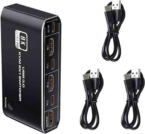 Перемикач KVM OZK4 2*1 HDMI USB 3.0 Луцьк