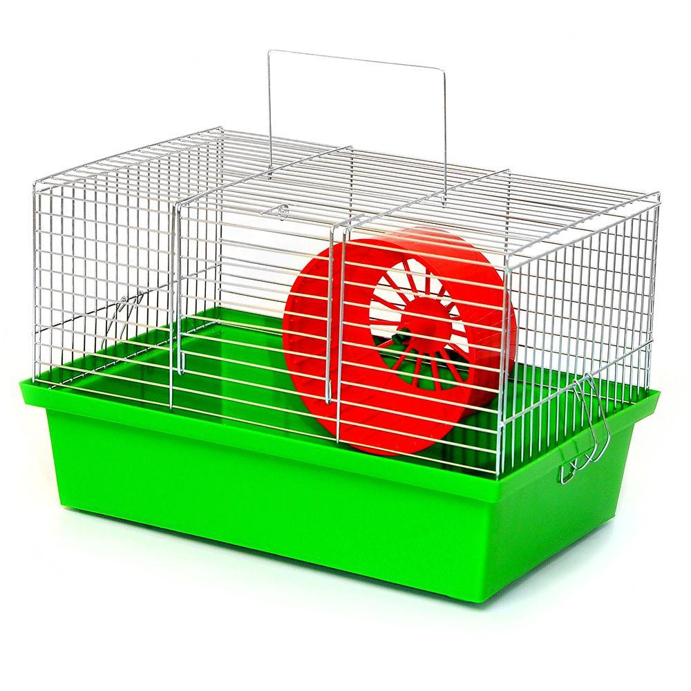 Декоративна клітка Хом'як для гризунів з барабаном (33 х 23 х 22 см), Лорі Київ - фото 2