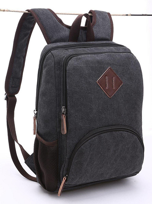 Рюкзак текстильний Vintage 20074 Чорний Київ - фото 7