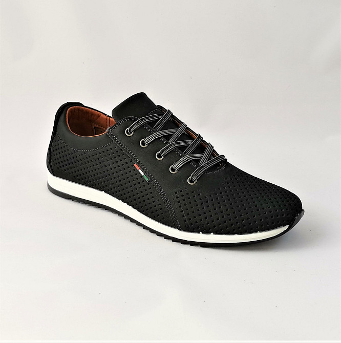 Мужские Мокасины Летние Кроссовки Сеточка Черные (размеры: 40,41,42,43,44,45) Видео Обзор - 08-1 Днепр - изображение 5