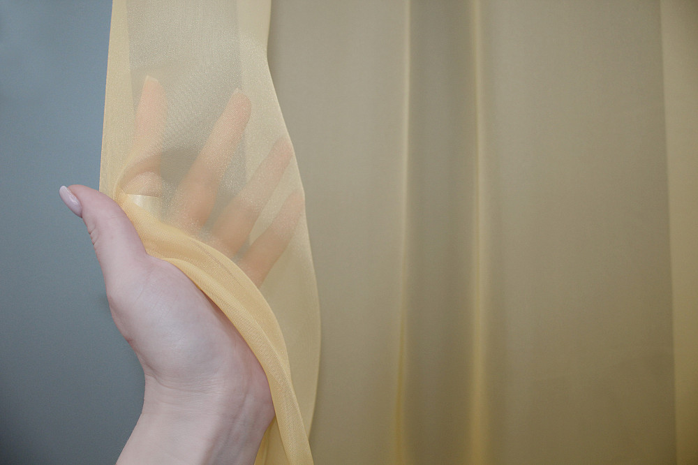 Тюль VR-Textil 753т Омбре шифон Золотистий із білим 250х270 см (42-0855) Київ - фото 5