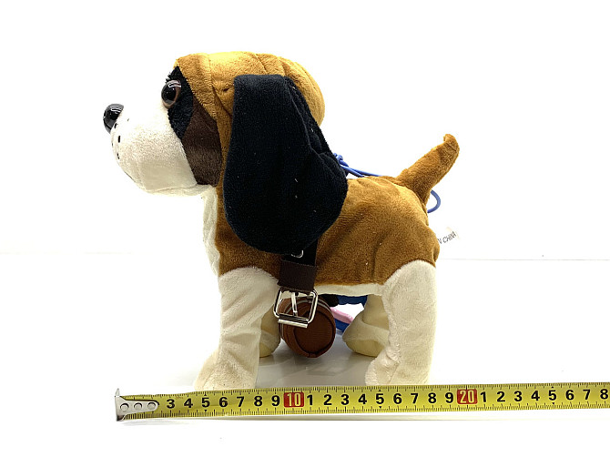 Собачка інтерактивна Limo Toy на повідку ходить махає хвостиком Коричнева (M 4879 I UA) Чернігів - фото 7