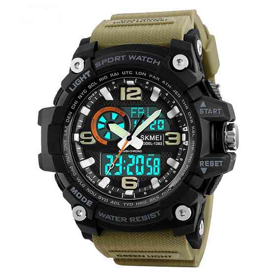 Skmei 1283 Black-Khaki Wristband. SBR Київ