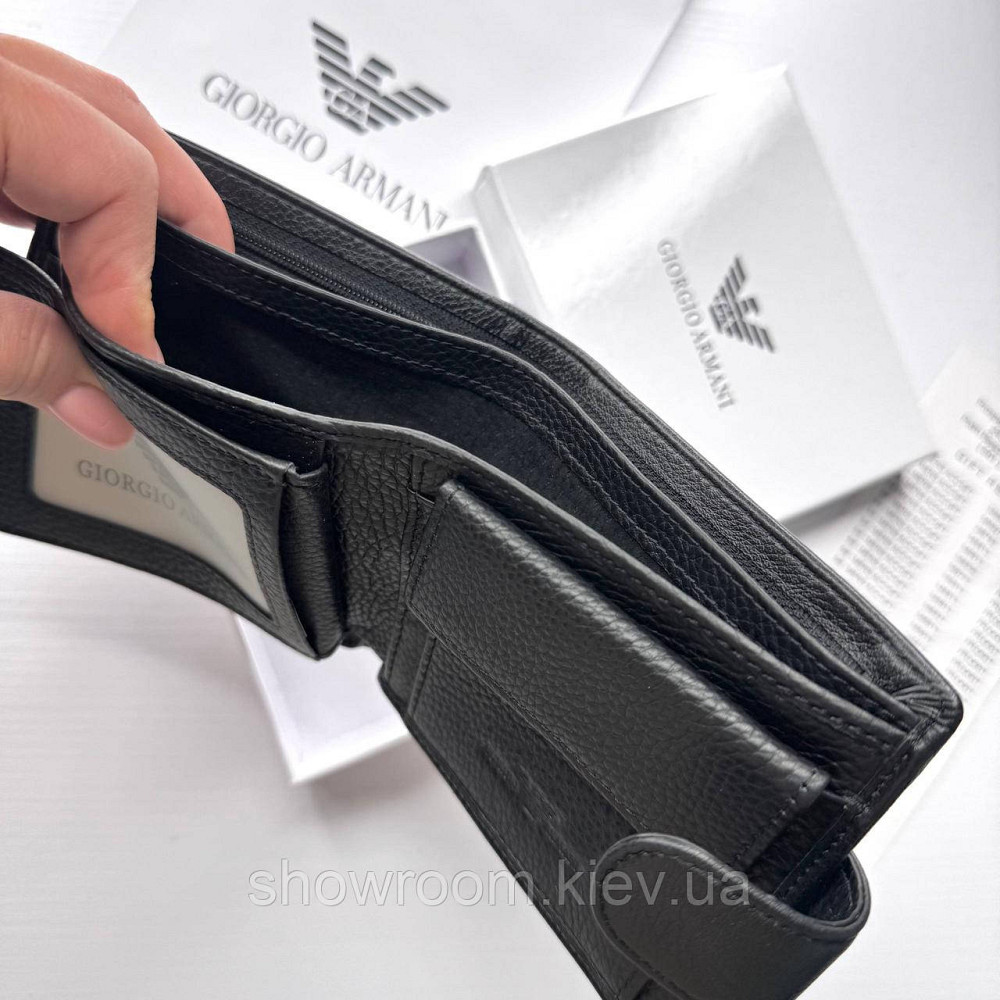 Брендовий гаманець із натуральної шкіри на застібці GA (6605) Київ - фото 7