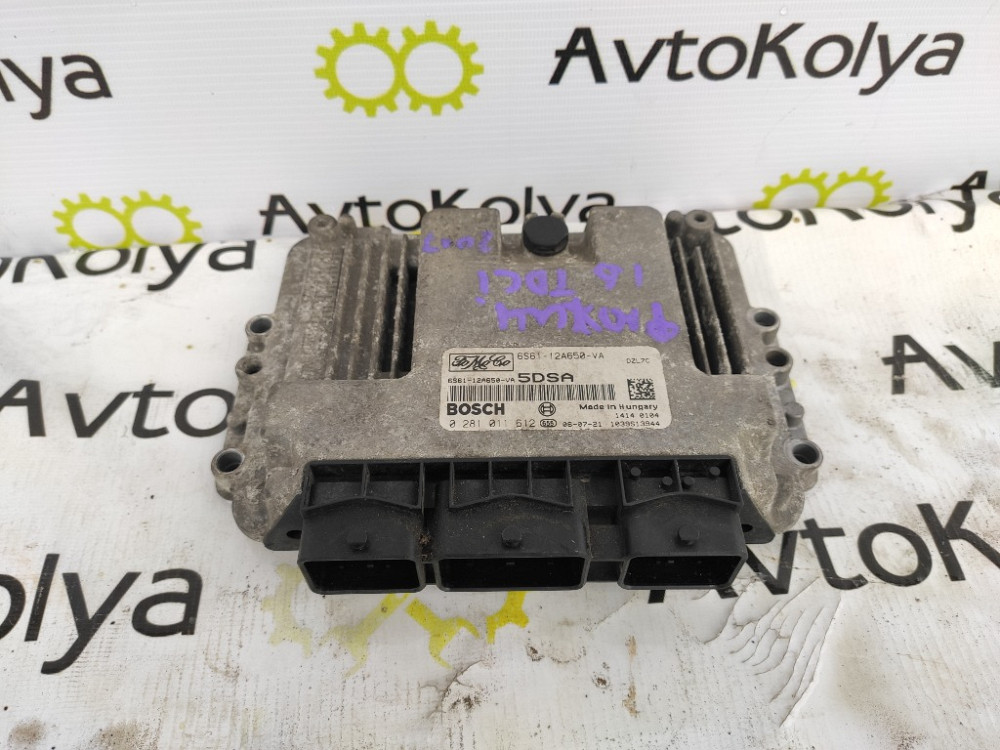 Блок керування двигуном Ford Fusion 1.6 TDCI 2002-2012 (6S6112A650VA) Ковель - фото 1