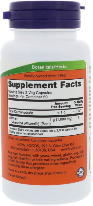 Корень Валерианы Now Foods Valerian Root 100  капсул Киев - изображение 2