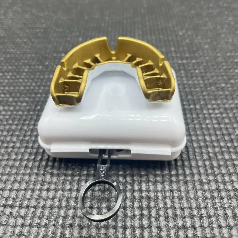 Капа OPRO Gold дитяча (вік до 10р.) White/Gold (art.102505005) Каменское - изображение 7