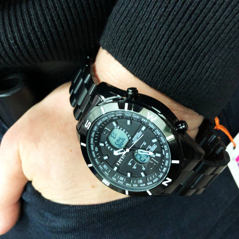 Водонепроникний годинник SKMEI 1670BKWT, Годинники військові з OE-741 офіційною гарантією Київ - фото 9