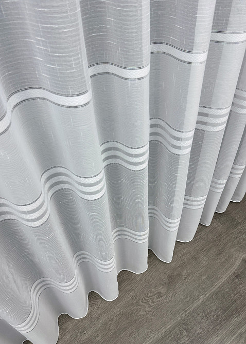 Тюль VR-Textil 1356т Мережка Льон Білий 300х270 см (42-0081) Київ - фото 8