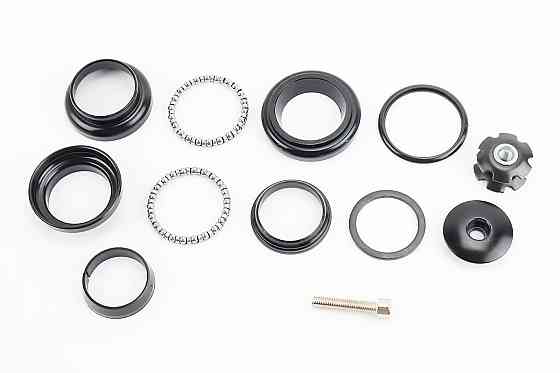 Кермова колонка 1-1/8" (34/28,6x34/30) безрізьбової вилки, чорні KL-B207 Київ