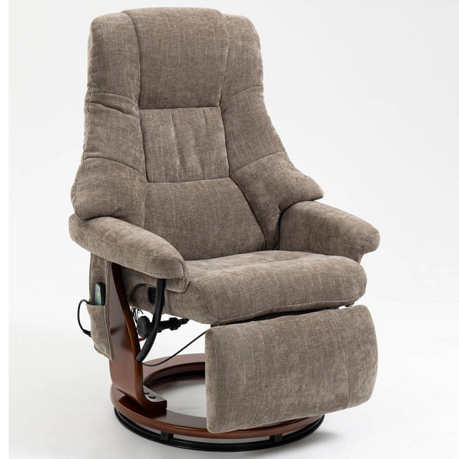 Крісло для відпочинку Avko Style ARMH 002 Cappuccino з масажем, підігрівом і підставкою для ніг Київ - фото 1
