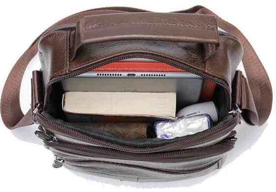 Мессенджер мужской на одно отделение 20246 Vintage Коричневый Киев