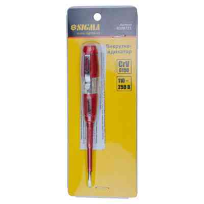 Отвертка Sigma с индикатором напряжения SL 3.0x140мм 110-250В (4008721) Винница