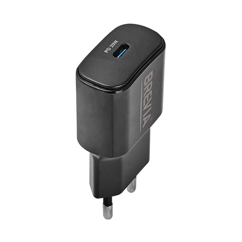 Сетевое зарядное устройство Brevia ePower PD20W USB-C черный Львов - изображение 3