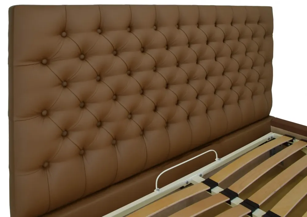 Кровать Cambridge Comfort 140 х 190 см Fly 2213 A1 С подъемным механизмом и нишей для белья Светло-коричневый Киев - изображение 3