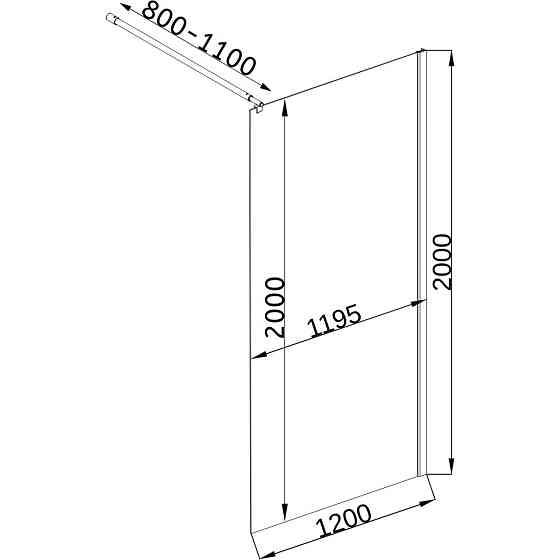 Душова перегородка LEGA 120ТB (120BT) BRAVO (1уп.) Київ