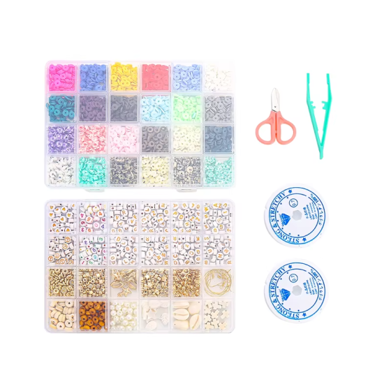 Набор бисера для изготовления бижутерии в пластиковом контейнере, сет №2 Каменец-Подольский