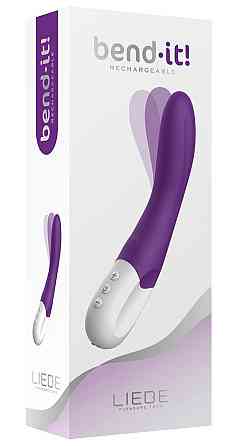 Вібратор точки G Liebe Bend It Rechargeable Purple, 10 режимів, дуже потужний, гнучкий стовбур Sex Aura Київ