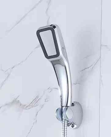 Универсальная душевая лейка прямоугольная 6 на 22 см серебристая Киев