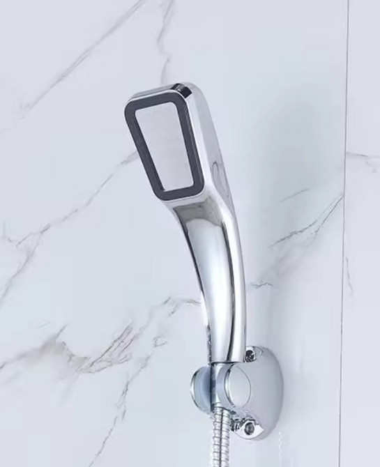 Універсальна душова лійка прямокутна 6 на 22 см срібляста Київ - фото 1