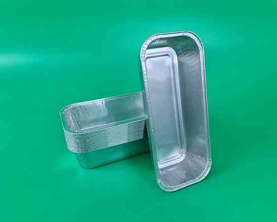 Контейнер из пищевой алюминиевой фольги прямоугольный 800мл R1-15G (R60G) 100шт в упаковки (1 пачка) Харьков