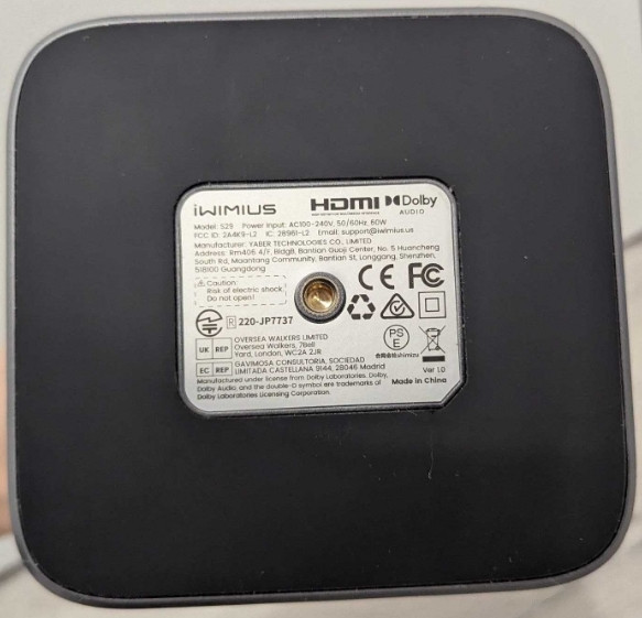 Проектор IWIMIUS S29 4K Smart TV, Wi-Fi Bluetooth проектор. Харьков - изображение 4