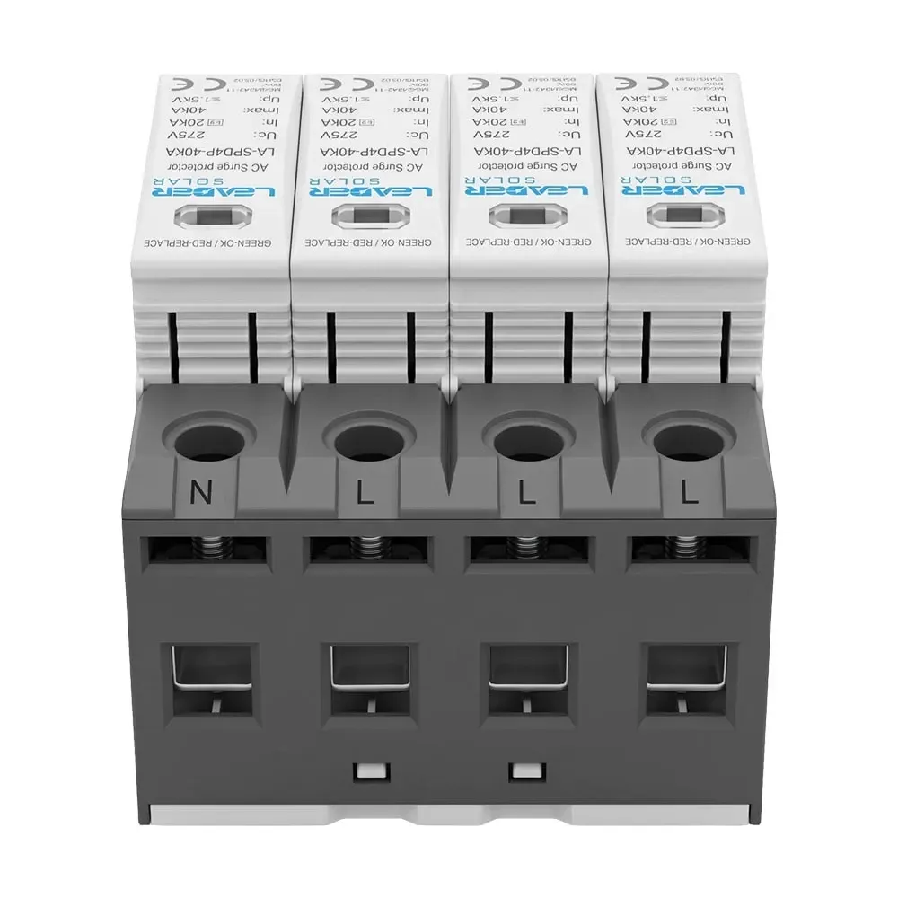 Обмежувач напруги Leader LA-SPD4P-40KA (3P+N) 275V AC під DIN-рейку (42-00271) Киев - изображение 5