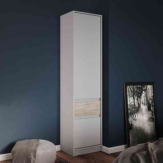 Шкаф-пенал закрыт с полками и ящиком Эверест Стайл-500 50х39х203 см Кашемир/Дуб крафт серый (DTM-071153) Днепр