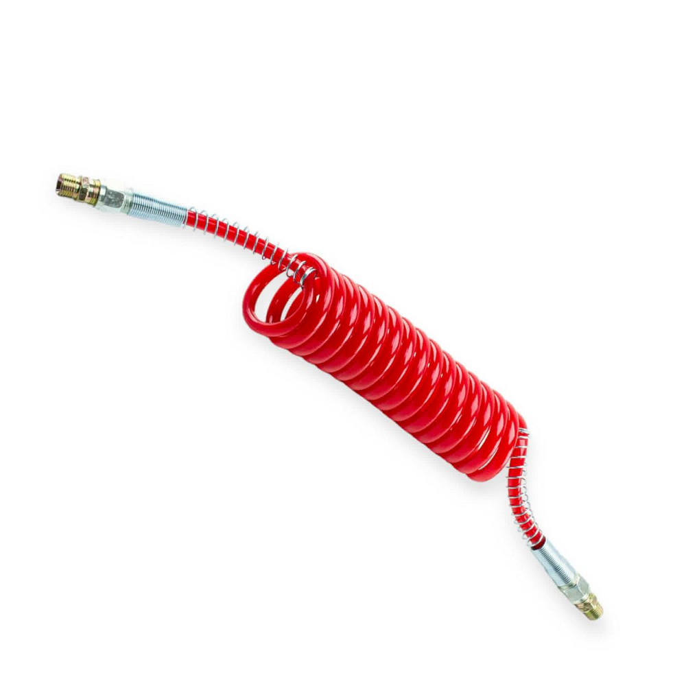 Шланг воздушный (красный ) 3,5м м16х1,5 спиральный Мукачево - изображение 1