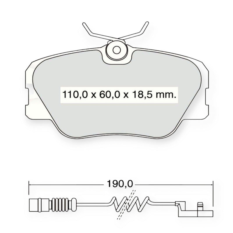 Колодки передние Мерседес Бенз E-Class W124 (93-95) тормозные Мукачево - изображение 1