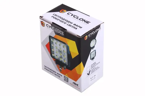 Фара денного світла 118*126*60м Cyclone 16 Epistar 3W/3200lм/6000К (керований далекий) Вінниця