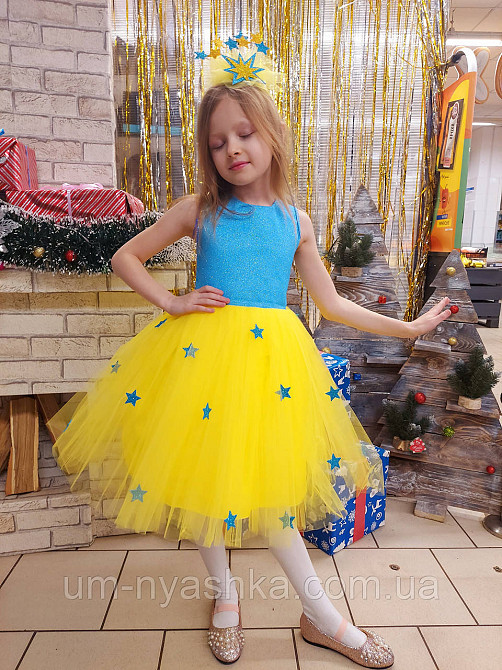 Детское нарядное платье со звездочками костюм Звездочки Кривой Рог - изображение 2