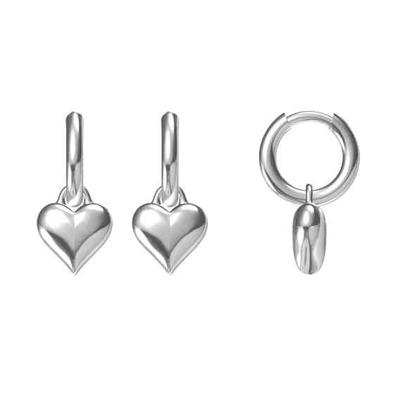 Срібні прикраси Biojoux, Сережки для чутливих вух, Модні сережки для жінок позолочені жіночі PQ-23 Івано-Франківськ