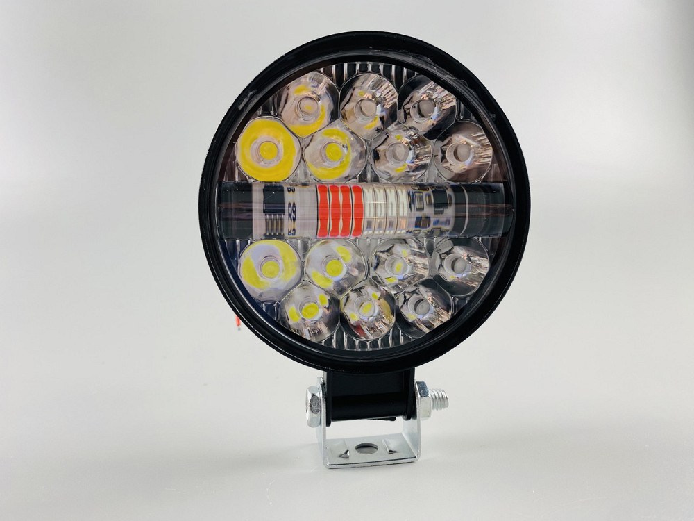 Фара-LED робоча додаткова 48W 6000K прожектор, Фара LED кругла світлодіодна  Led chip 3030 стробоскоп Мукачево - фото 1
