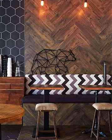 Медведь – Полигональный деревянный декор на стену Киев