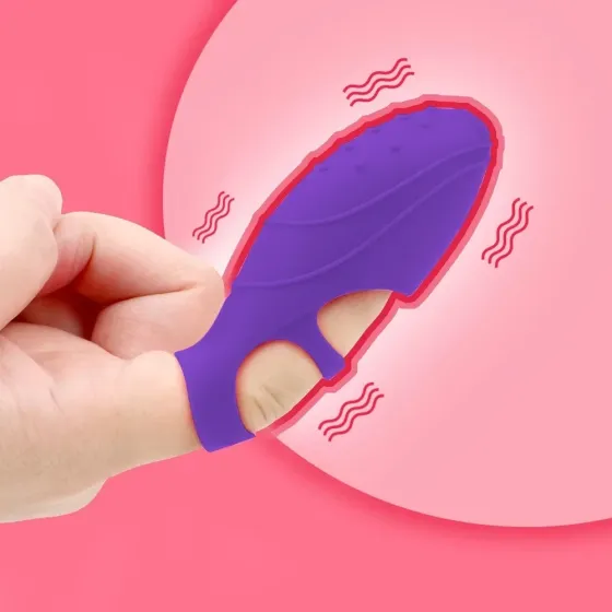 Вібронасадка на палець "Lazy finger", колір фіолетовий Sex Aura Київ