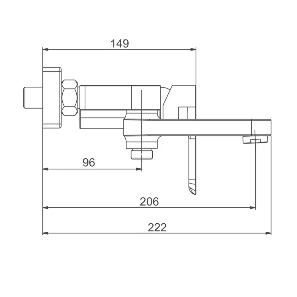 Змішувач для ванни з душовим гарнітуром GAPPO G48 G3248 білий/хром Київ - фото 8