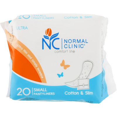 Ежедневные прокладки Normal Clinic Ultra Cotton & Slim в индивидуальной упаковке 20 шт. (3800213309887) Винница - изображение 1