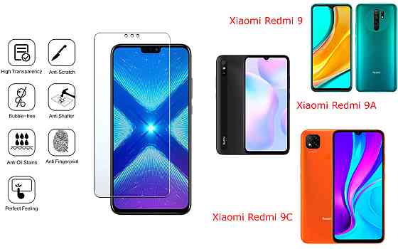 Защитное стекло NeoGlass для Xiaomi Redmi 9, 9A, 9C – ультрапрозрачное и устойчивое Киев
