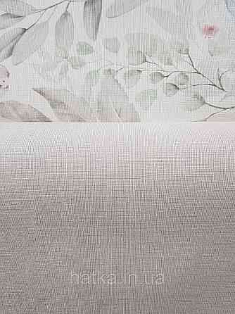 Шпалери метрові вінілові на флізеліні Sintra Structure однотонні під тканину смужки сіточкою світло-бежеві 460401 Київ