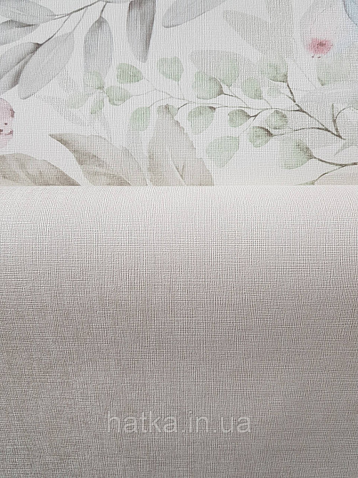 Обои метровые виниловые на флизелине Sintra Structure однотонные под ткань полоски сеточкой светло бежевые 460401 Киев - изображение 3