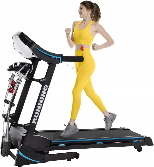 Беговая дорожка 4FIZJO Elektryczna Bieżnia Domowa Tm Falco S+ Czarne Киев - изображение 1