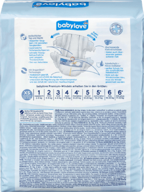 Babylove Підгузки Преміум екстрам'які, розмір XS, новонароджені до 3 кг, 24 шт. Германия Львів