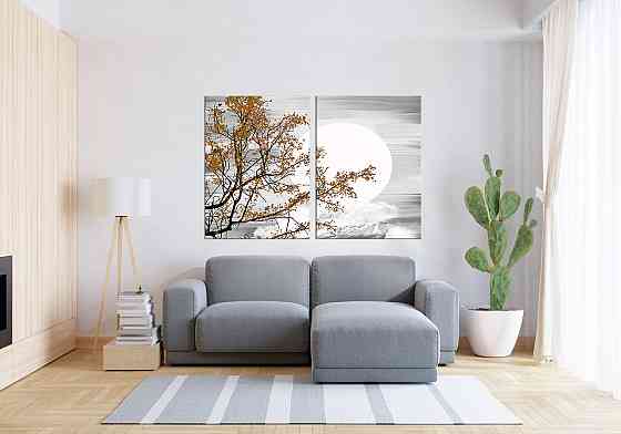 Модульная картина в гостиную / спальню  Дерево в місяці TLV-2_050 120х170 см Київ